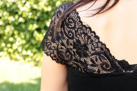 Top lencero con encaje paso a paso mangas-mariposa-back