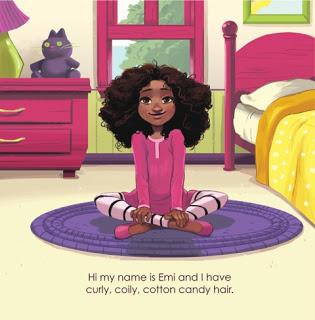 Book Zone: Emi's Curly Coily, Cotton Candy Hair