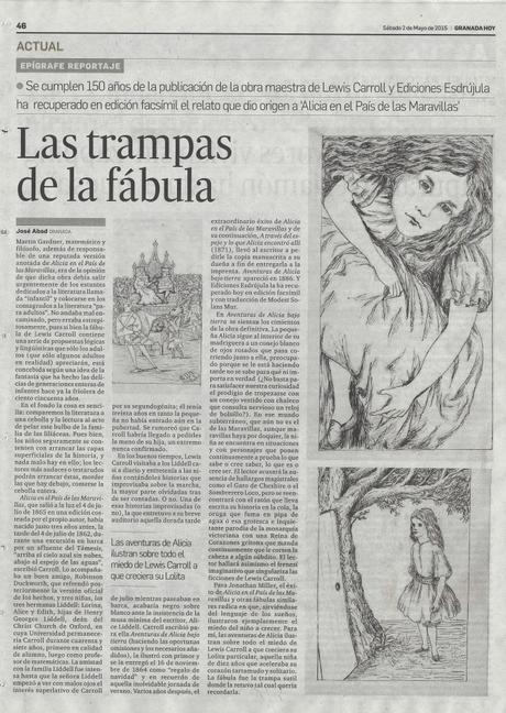 Reseña: Aventuras de Alicia Bajo Tierra (Lewis Carroll) Edición Biligüe. Esdrújula Ediciones Reseña: Aventuras de Alicia Bajo Tierra (Lewis Carroll) Edición Biligüe. Esdrújula Ediciones