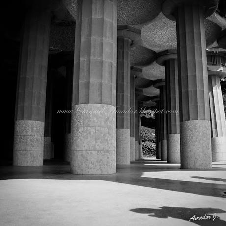 BARCELONA: PARK GÜELL. FOTOGRAFÍAS EN BLANCO y NEGRO