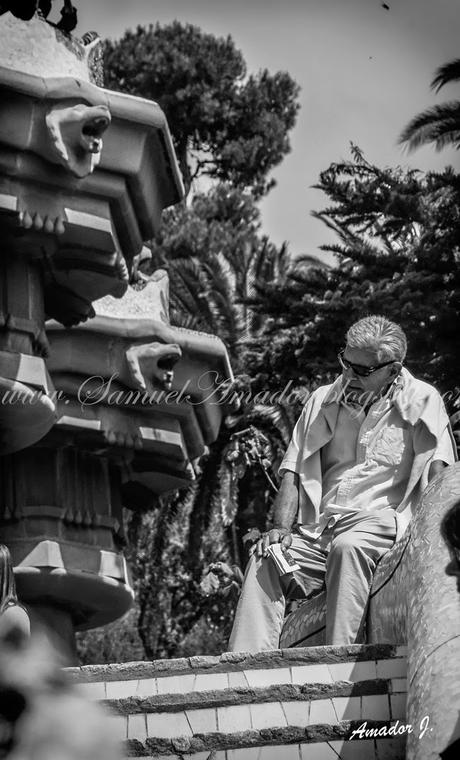 BARCELONA: PARK GÜELL. FOTOGRAFÍAS EN BLANCO y NEGRO