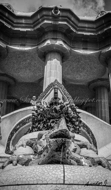 BARCELONA: PARK GÜELL. FOTOGRAFÍAS EN BLANCO y NEGRO