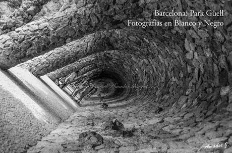 BARCELONA: PARK GÜELL. FOTOGRAFÍAS EN BLANCO y NEGRO