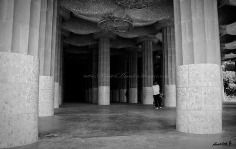 BARCELONA: PARK GÜELL. FOTOGRAFÍAS EN BLANCO y NEGRO