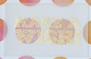 Tarjeta “make a wish” Tarjeta “make a wish”