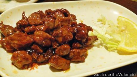 Ternera con salsa teriyaki Ternera con salsa teriyaki