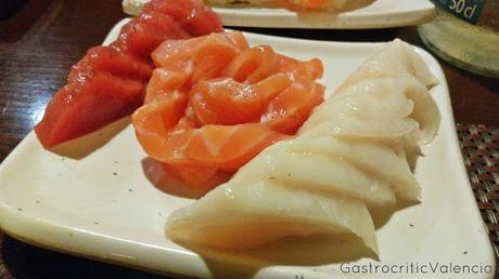 Sashimi variado Sashimi variado