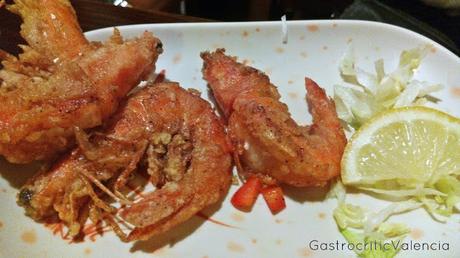 Langostinos con sal y pimienta Langostinos con sal y pimienta