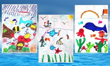 Dibujando un fondo marino Dibujando un fondo marino