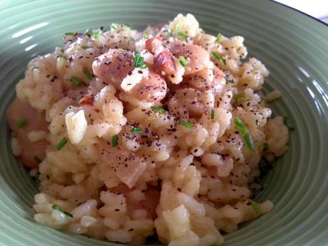 Arroz con fabes y panceta - Riso con fagioli corona e panceta - Rice and beans with bacon arrozconfabes
