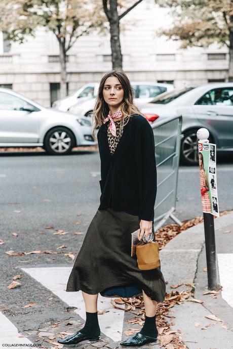 PFW-Paris_Fashion_Week-Spring_Summer_2016-Street_Style-Say_Cheese-Valentino_Spring_Summer_2016-Midi_Skirt_Miu_Miu-Loafers-Cardigan-1