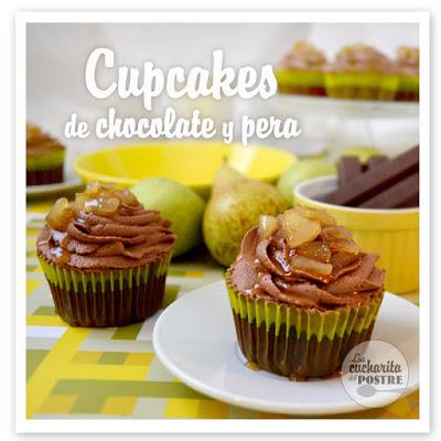 CUPCAKES DE CHOCOLATE Y PERA / PEAR AND CHOCOLATE CUPCAKES CUPCAKES DE CHOCOLATE Y PERA / PEAR AND CHOCOLATE CUPCAKES