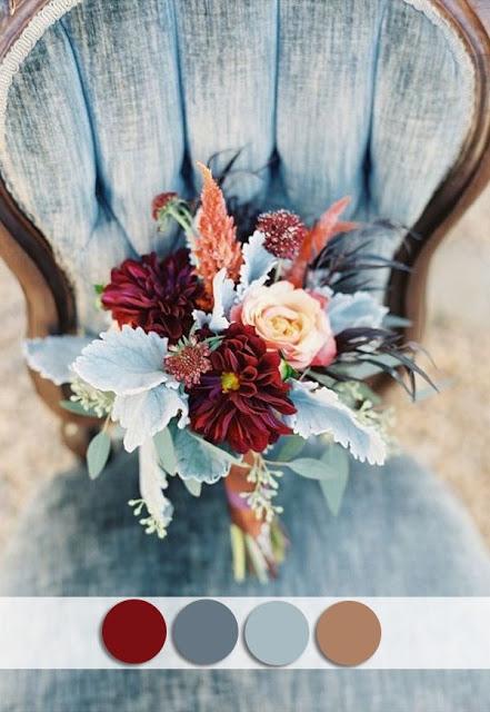 Paleta de coloes para bodas de otoño - Foto: Pinterest Paleta de coloes para bodas de otoño - Foto: Pinterest