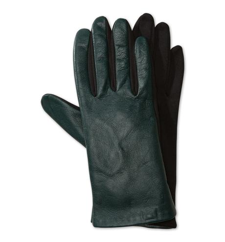 Guía a la tendecia de colores para este otoño 2015… Guantes en verde oscuro