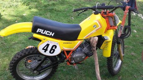‘MotocrossTerapia’ de 80 cc La 46. Una Puch Cobra del piloto Gilberto Valle, aglutinador de la competición de los 80 cc.