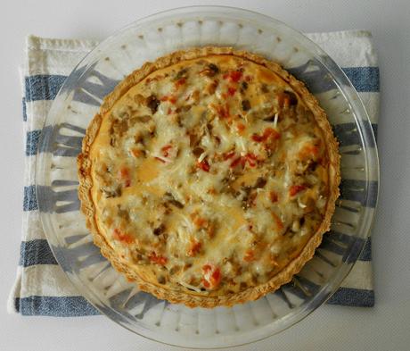 Quiché de berenjenas y mozzarella