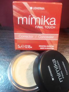 Descubriendo Mímica Final touch, concealer (corrector de ojeras) de Lidherma: