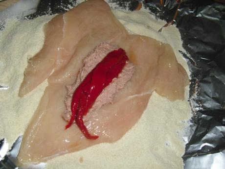 PECHUGAS DE POLLO CUK DESADA RELLENAS DE PATE Y PIMIENTO ROJO ASADO PECHUGAS DE POLLO CUK DESADA RELLENAS DE PATE Y PIMIENTO ROJO ASADO