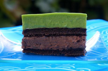 Torta de mousse de chocolate y menta