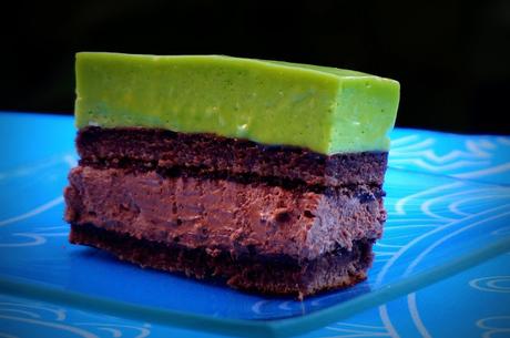 Torta de mousse de chocolate y menta