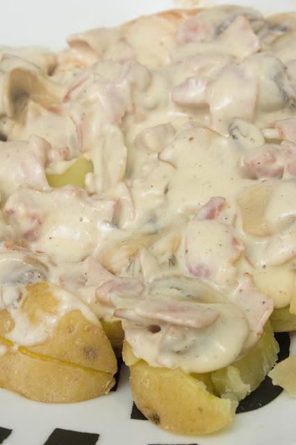 Pollo con patatas a la carbonara Pollo con patatas a la carbonara