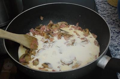 Pollo con patatas a la carbonara Pollo con patatas a la carbonara