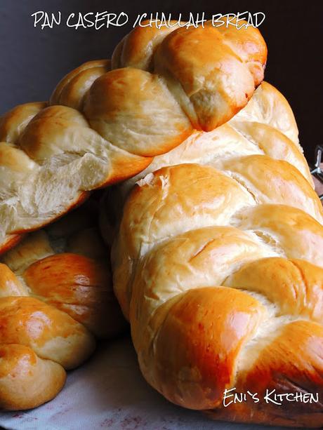 Challah bread o pan judío/ pan casero