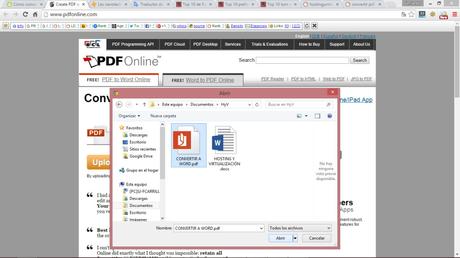convertir PDF a Word