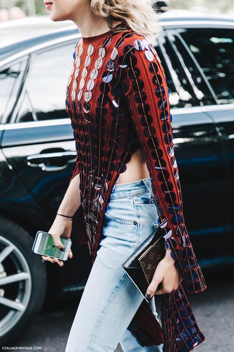 PFW-Paris_Fashion_Week-Spring_Summer_2016-Street_Style-Say_Cheese-Valentino_Spring_Summer_2016-Sequins-Levis-1