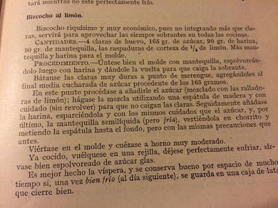 Bizcocho de limón... para el reto de la Marquesa de Parabere Bizcocho de limón... para el reto de la Marquesa de Parabere