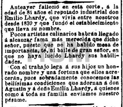 Comiendo en Lhardy. Madrid, 1892. IV Centenario del Descubrimiento de América