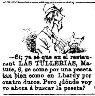 Comiendo en Lhardy. Madrid, 1892. IV Centenario del Descubrimiento de América