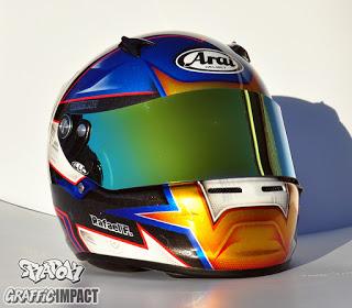 Pintura en el Arai Sk6 de Rafael Fernandez