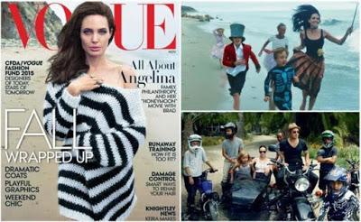 Angelina Jolie y familia posan para Vogue