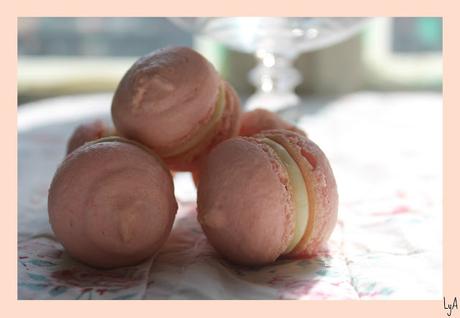 Macarons rosas ... para el Día contra el cancer de mama