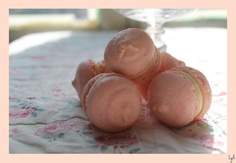 Macarons rosas ... para el Día contra el cancer de mama
