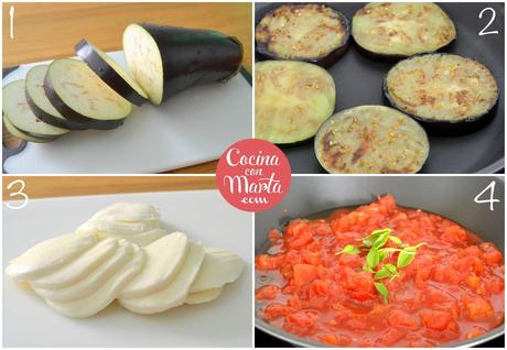 Berenjenas a la parmesana, Parmigiana di melanzane, receta casera tipica italiana, comida italia, mozzarella, albahaca, tomate, Cocina con Marta Berenjenas a la parmesana, Parmigiana di melanzane, receta casera tipica italiana, comida italia, mozzarella, albahaca, tomate, Cocina con Marta