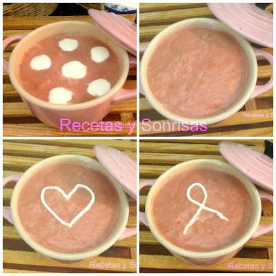 CREMA DE REMOLACHA CON PUERRO Y MANZANA CREMA DE REMOLACHA CON PUERRO Y MANZANA