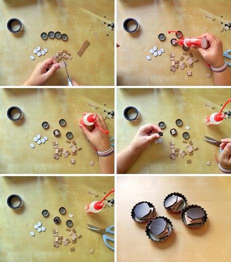 DIY Imanes con chapas DIY Imanes con chapas