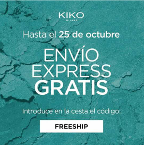 Envío express GRATIS en la tienda on-line de KIKO envío_express_gratis_kiko_on_line_freeship_25_octubre_2015