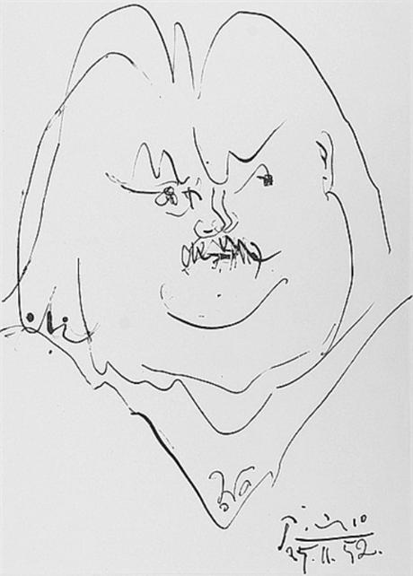 Litografía de Balzac por Picasso