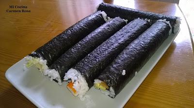 COMO PREPARAR ARROZ PARA HACER SUSHI Y PREPARAR MAKI SUSHI