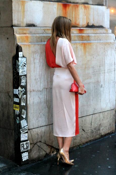 VESTIDO DE FIESTA BICOLOR. Una noche en París.