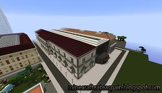 Réplica Minecraft del Museo del Ferrocarril de Asturias, España.