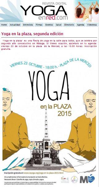 Yoga en la Plaza en Yoga en Red. Gracias. Yoga en la Plaza en Yoga en Red. Gracias.