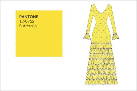 Color Pantone Buttercup Flamenca