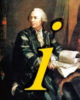 Leonhard Euler imaginando una forma original para designar a la raíz cuadrada de menos uno. Leonhard Euler imaginando una forma original para designar a la raíz cuadrada de menos uno.