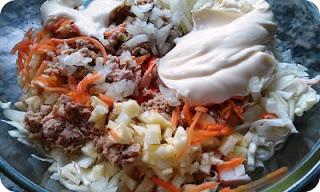 Ensaladilla de Col y Manzana Ensaladilla de Col y Manzana