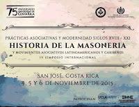 IV Simposio internacional de historia de la masonería en Costa Rica