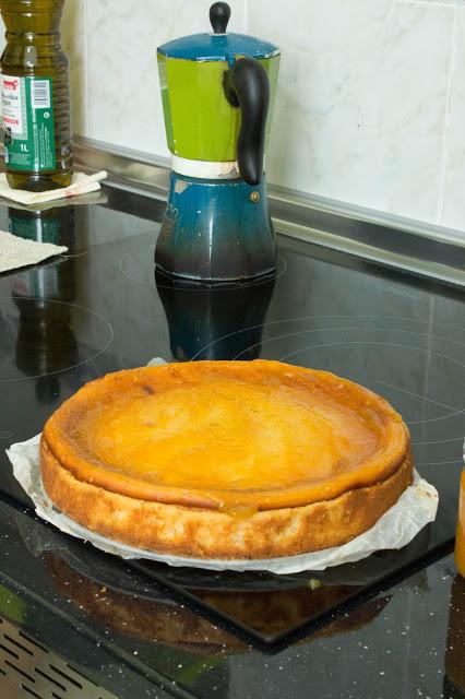 Tarta de queso de lima y canela sin azúcar